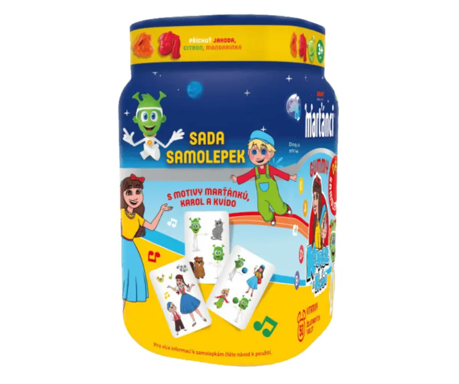 14469-martanci gummy karol a kvido tbl.50+samolepky promo